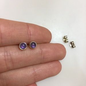 Small purple studs